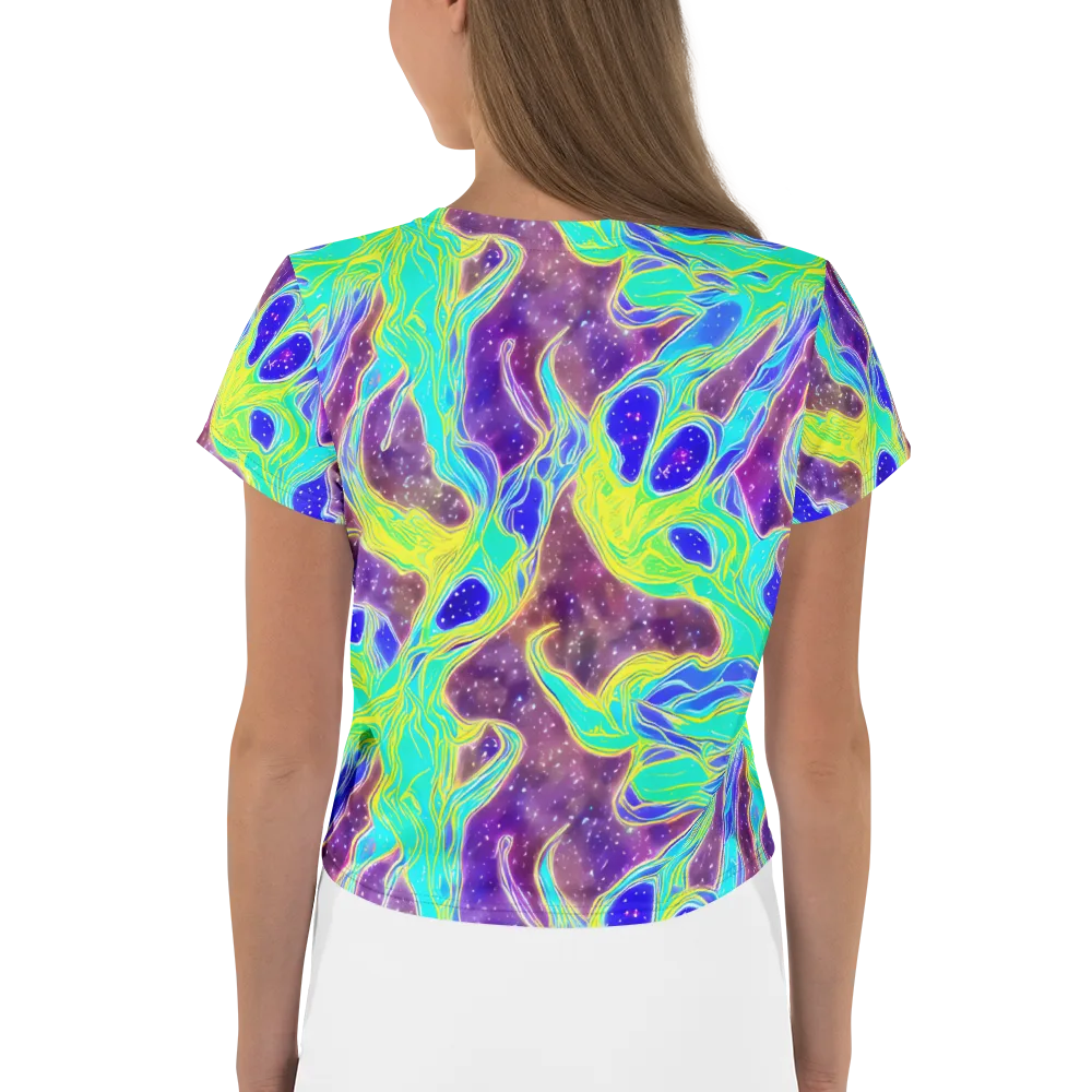 Galactic Marble on Crop Tee — Back