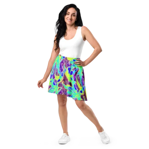 Galactic Marble on a Skater Skirt