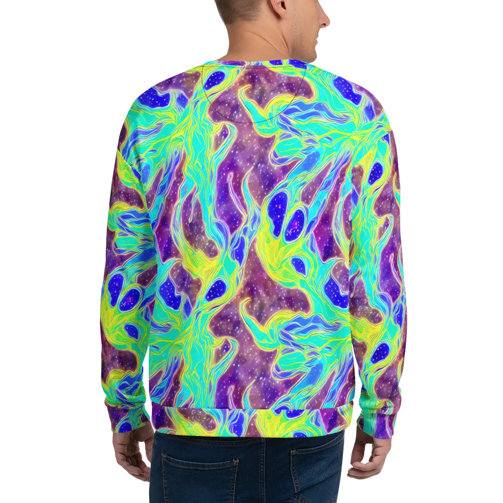 Galactic Marble on Sweatshirt — Back