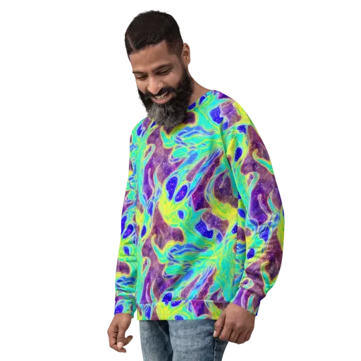 Galactic Marble on a Sweatshirt