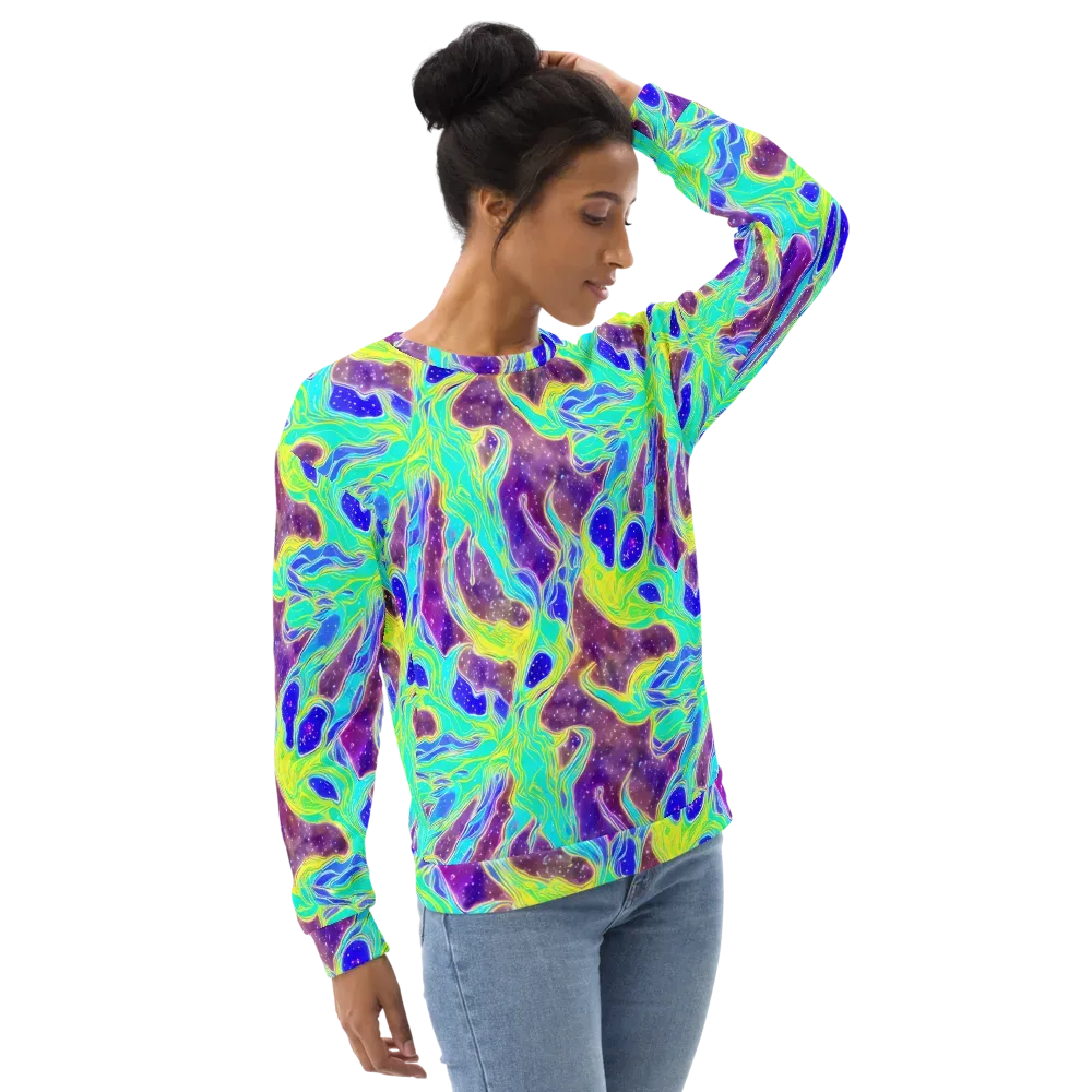Galactic Marble on Sweatshirt — Right Front