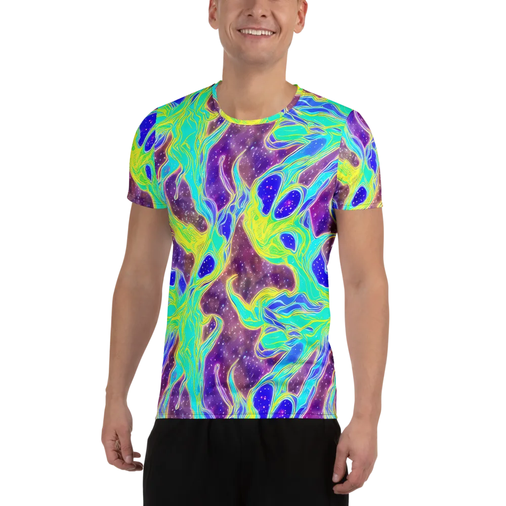 Galactic Marble on Men's Athletic T-Shirt — Front