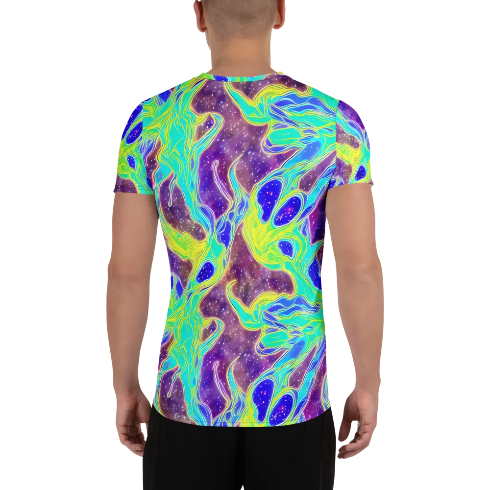Galactic Marble on Men's Athletic T-Shirt — Back