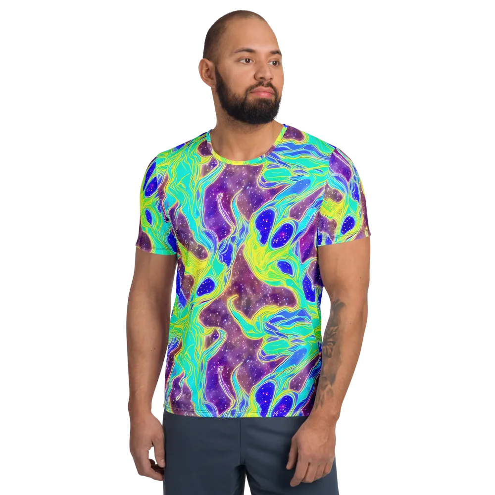Galactic Marble on Men's Athletic T-Shirt — Front