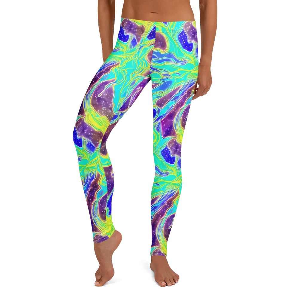 Galactic Marble on Leggings — Front