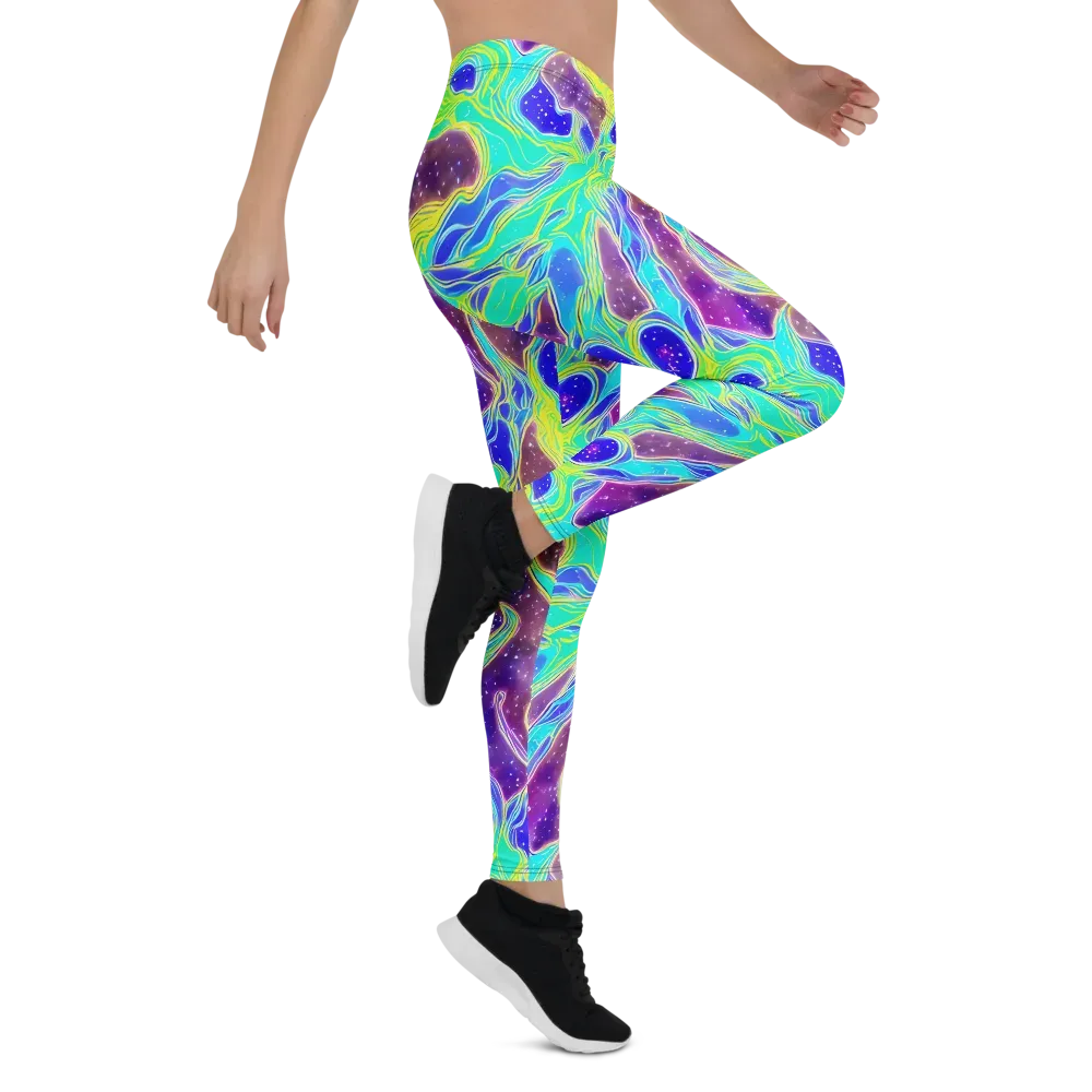 Galactic Marble on Leggings — Right