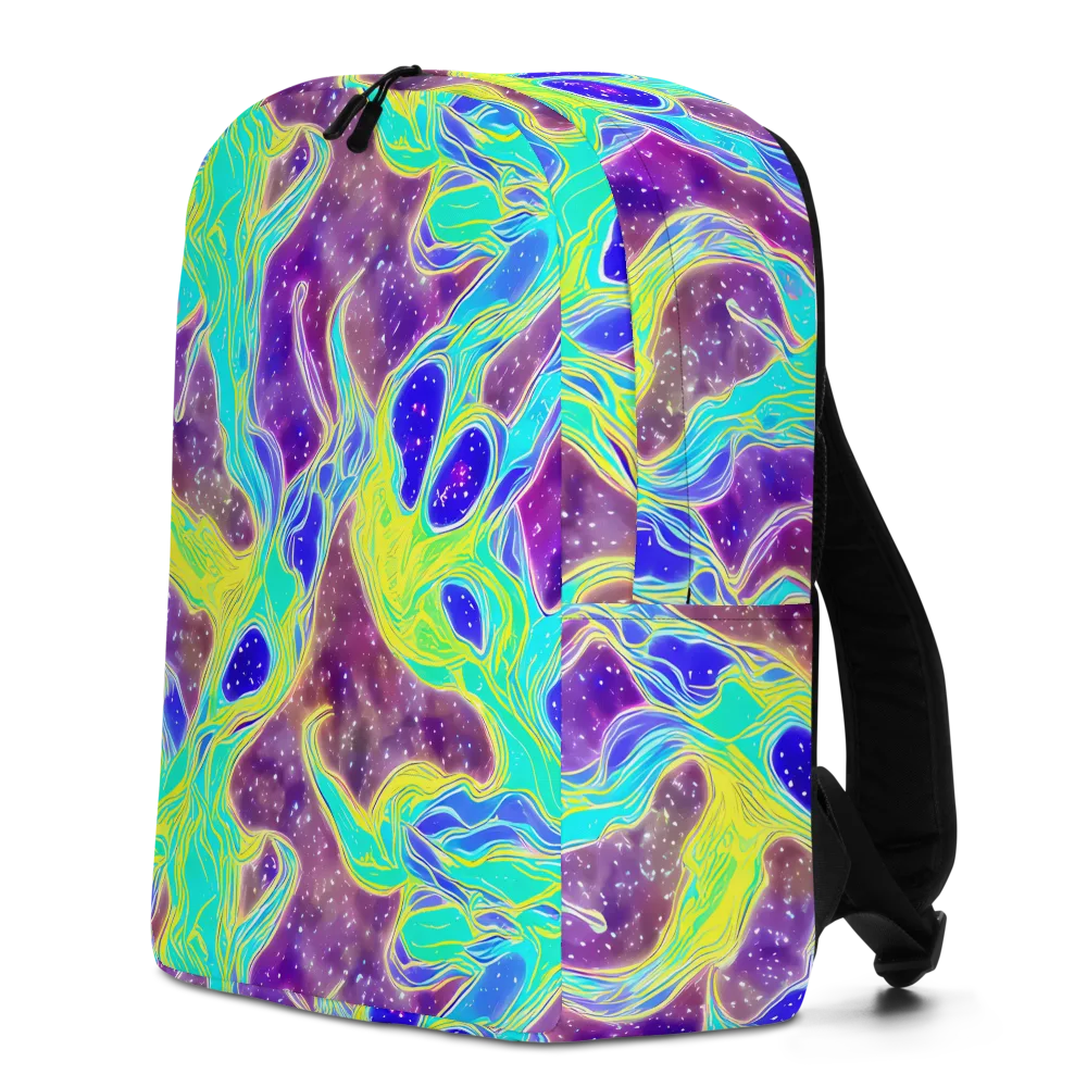 Galactic Marble on Minimalist Backpack — Left
