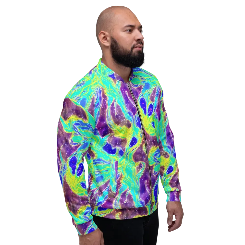 Galactic Marble on Bomber Jacket — Right
