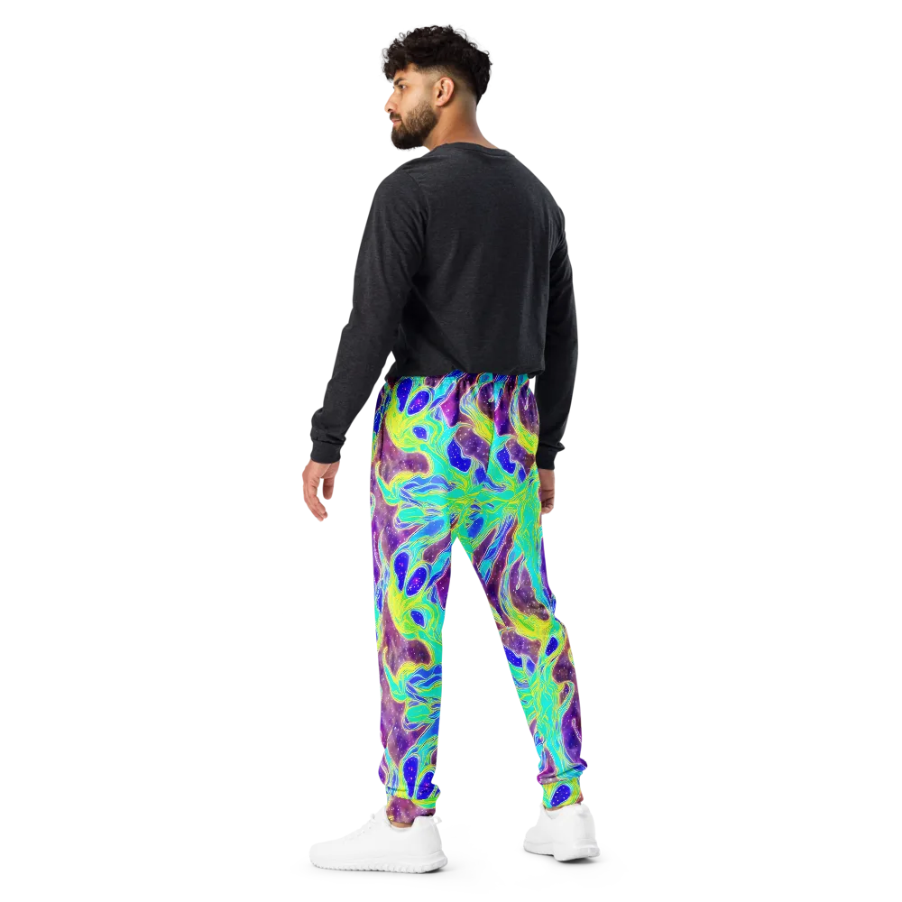 Galactic Marble on Men's Joggers — Back