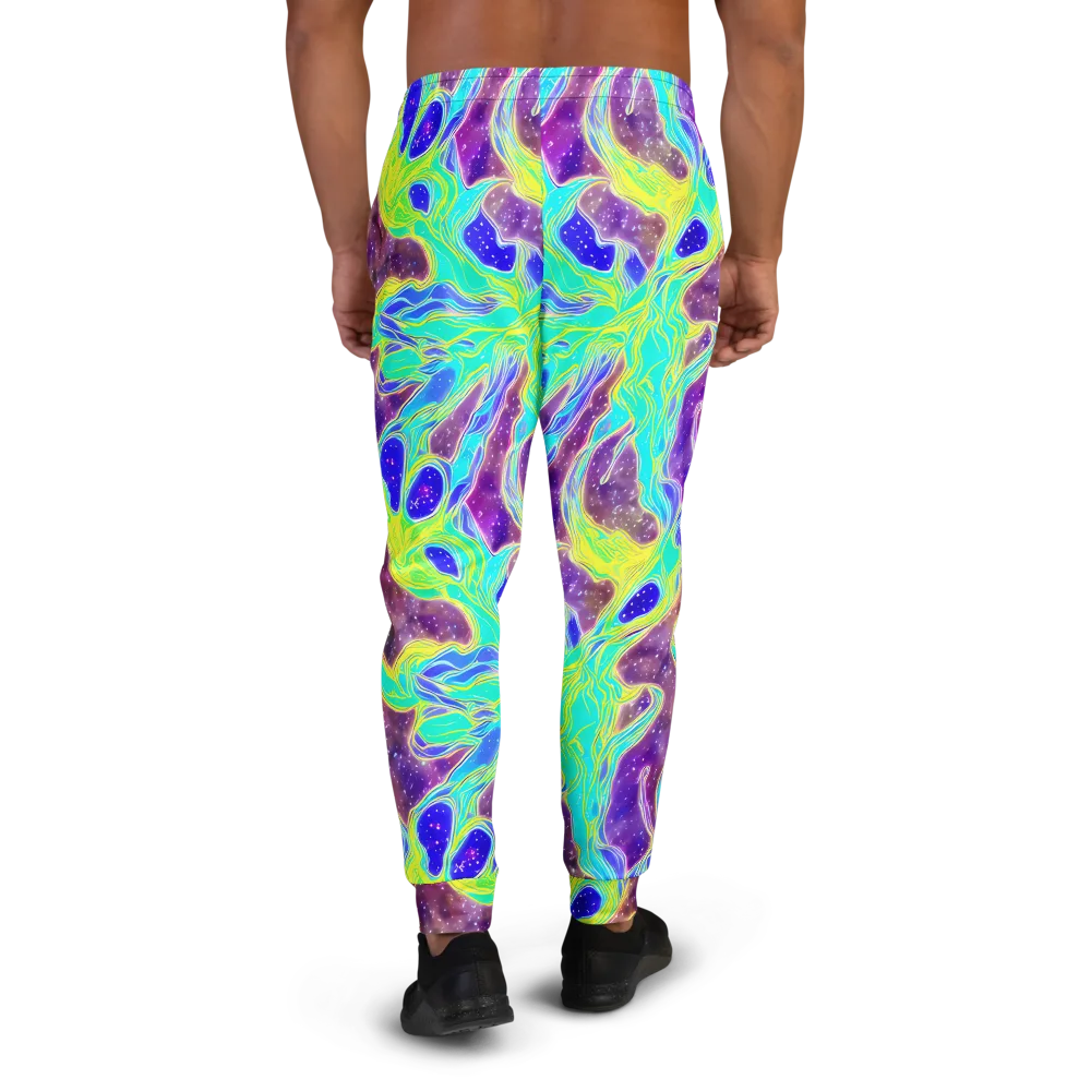Galactic Marble on Men's Joggers — Back
