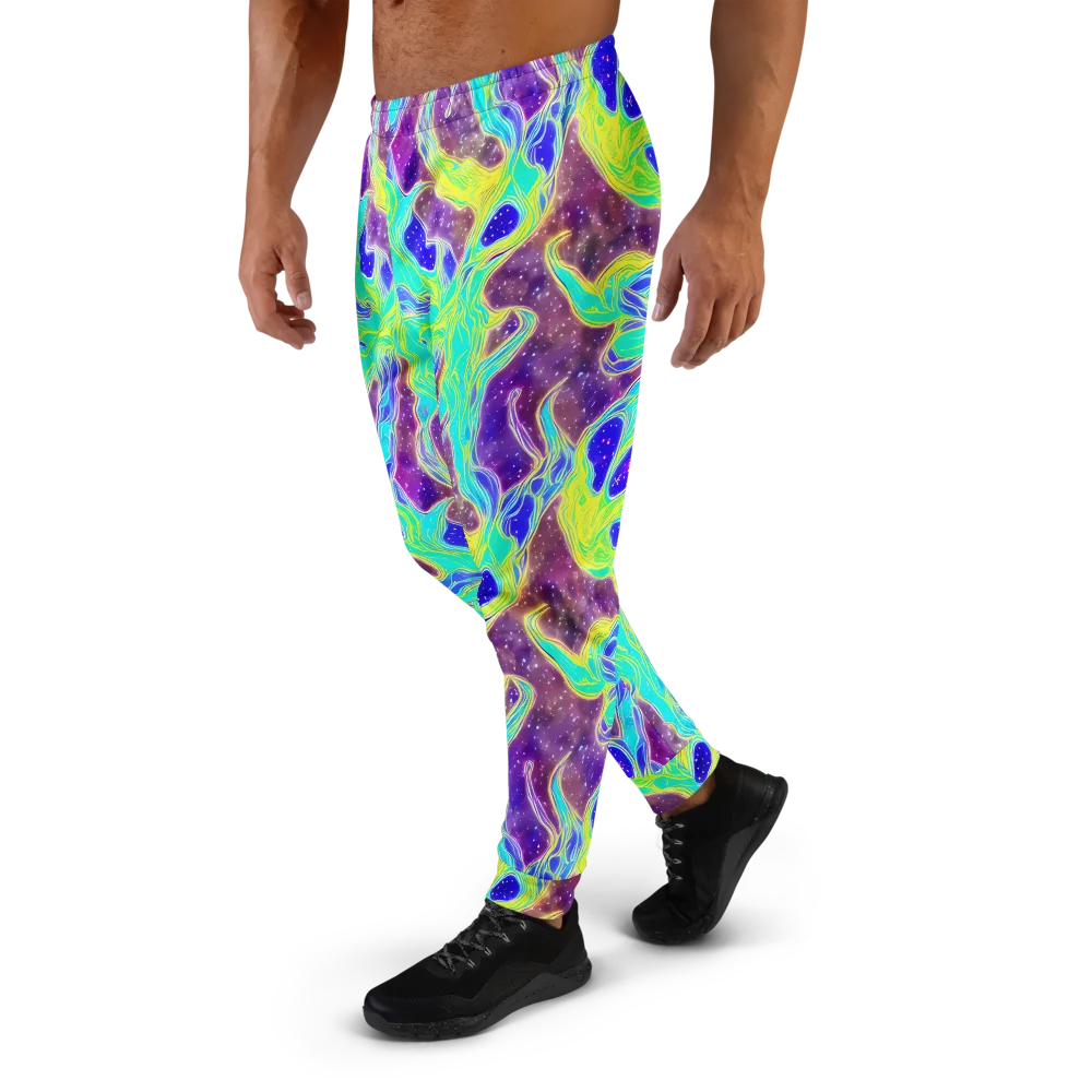 Galactic Marble on Men's Joggers — Left