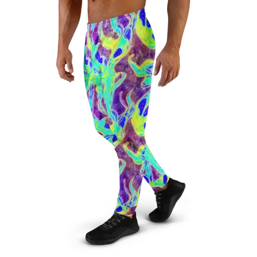 Galactic Marble on a Men's Joggers
