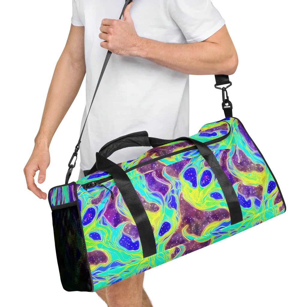 Galactic Marble on Duffle Bag — Right Front