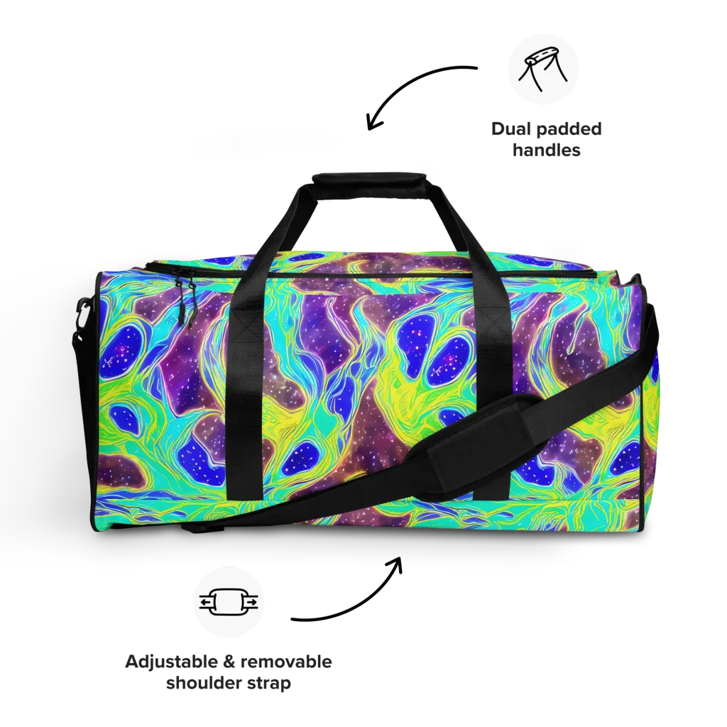 Galactic Marble on Duffle Bag — Front