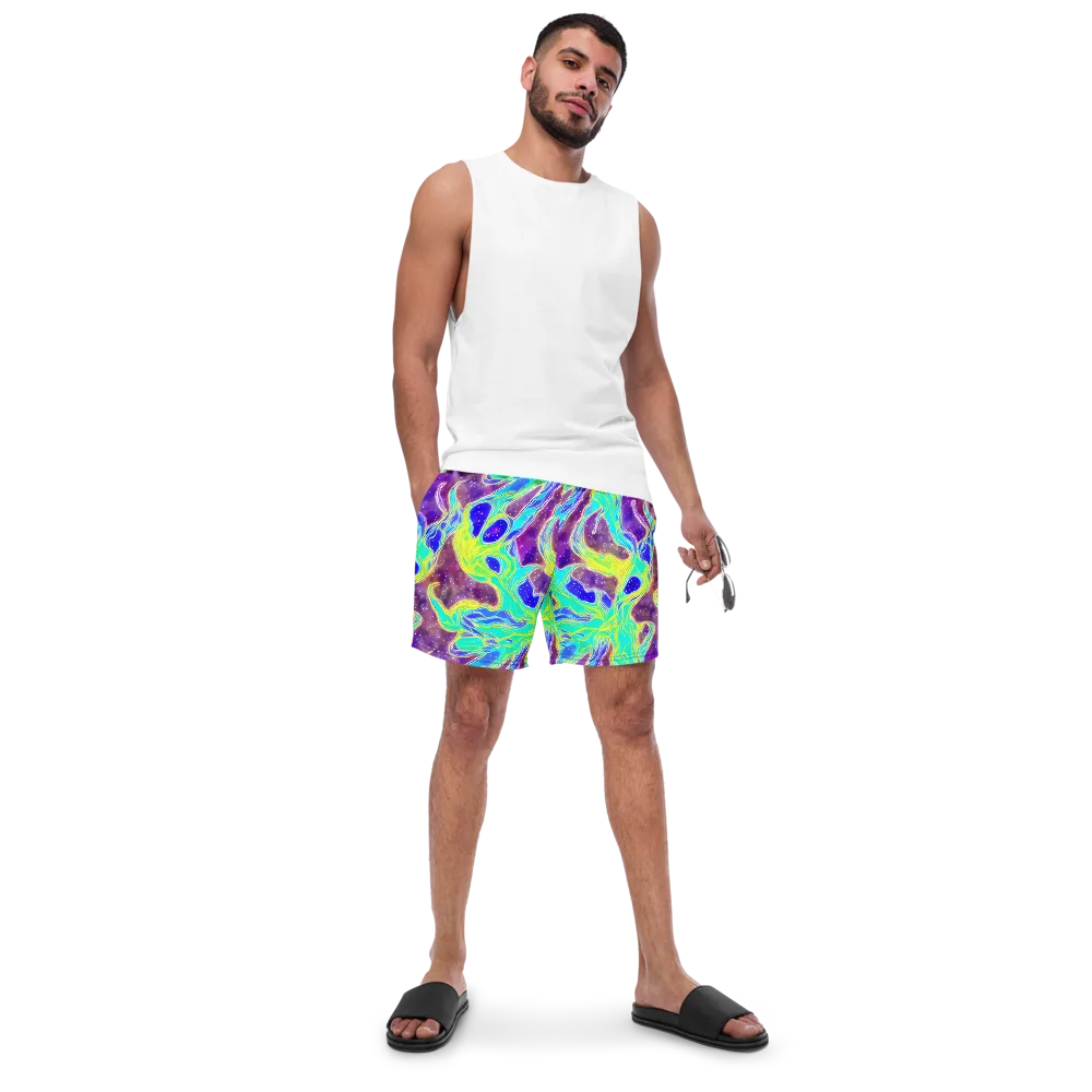Galactic Marble on Swim Trunks — Front