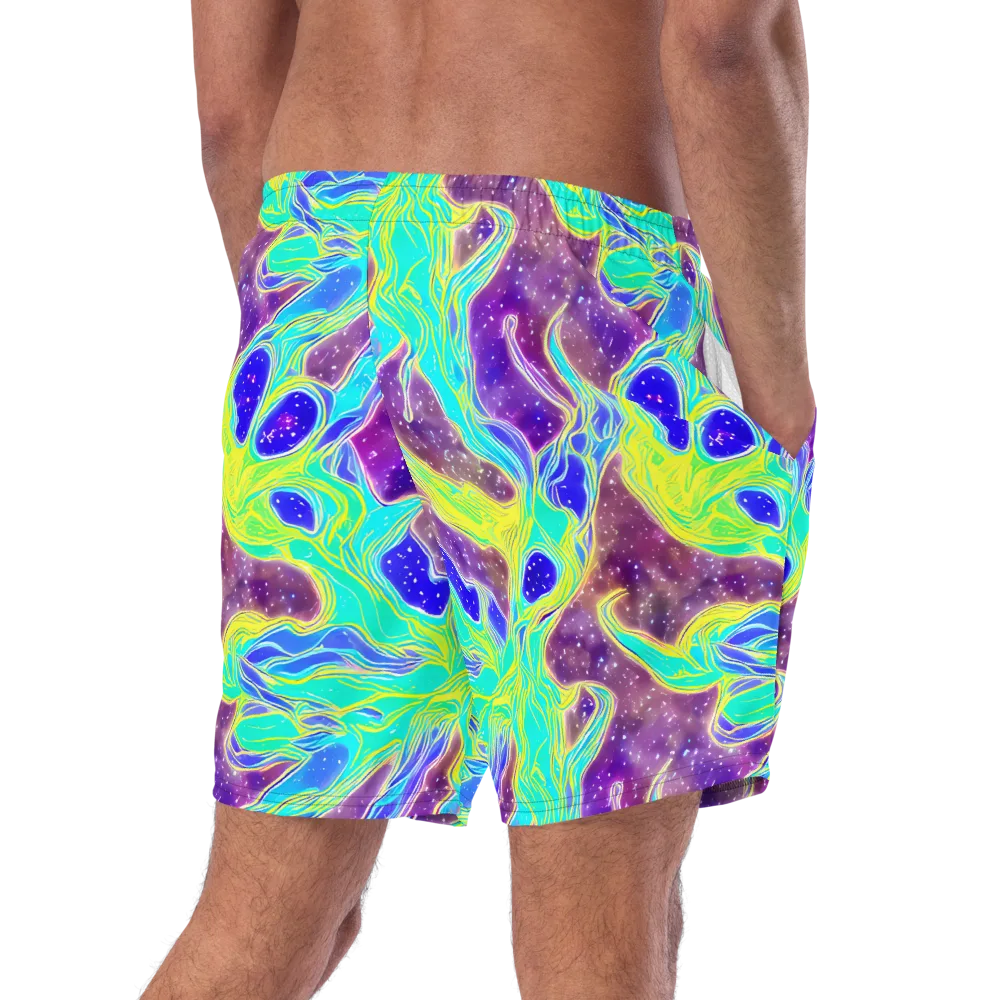 Galactic Marble on Swim Trunks — Right Back