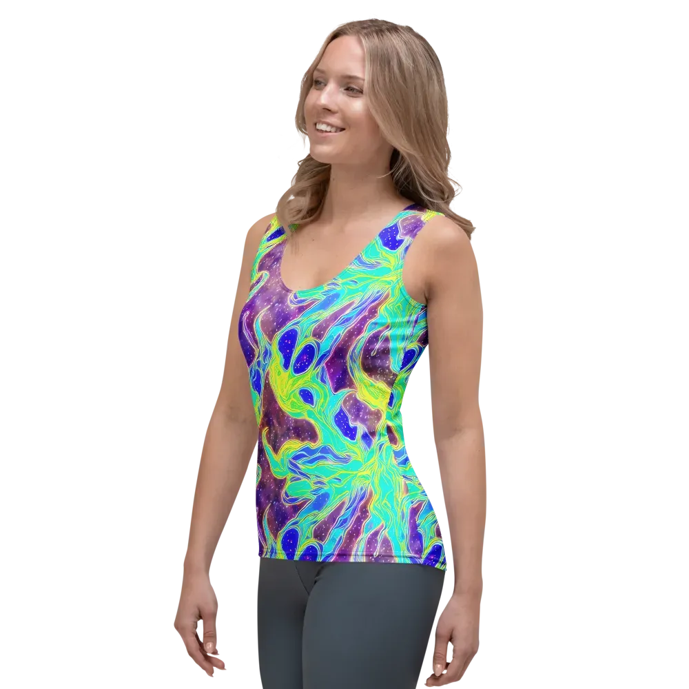 Galactic Marble on Women's Tank Top — Left Front