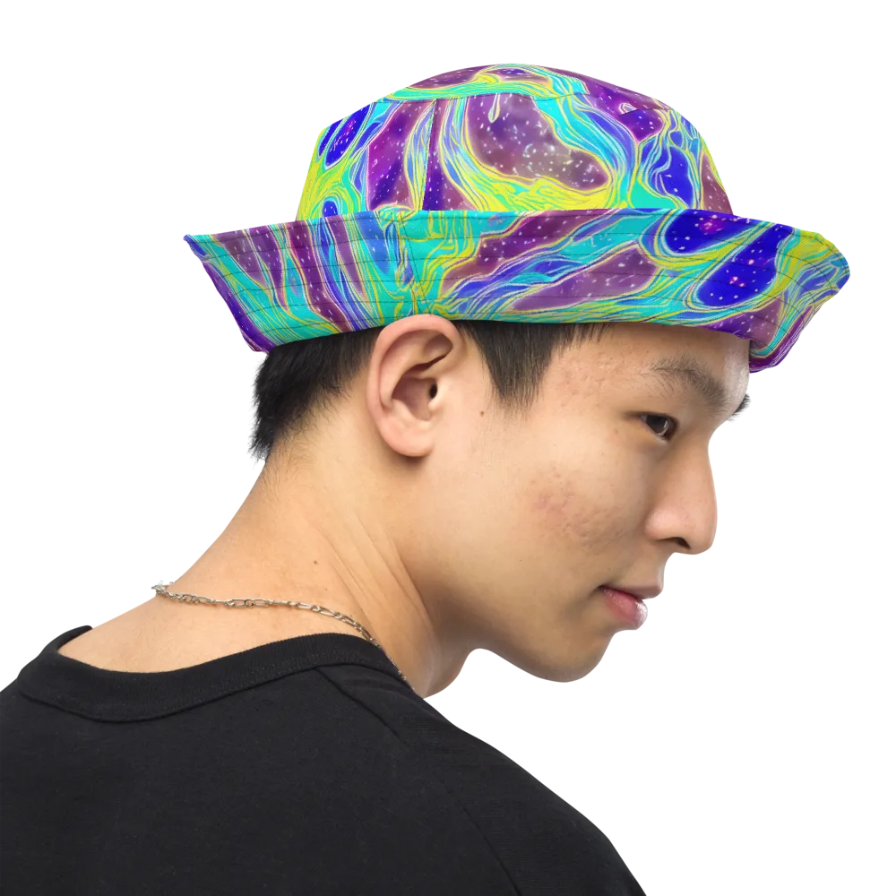 Galactic Marble on Reversible Bucket Hat — Right Outside