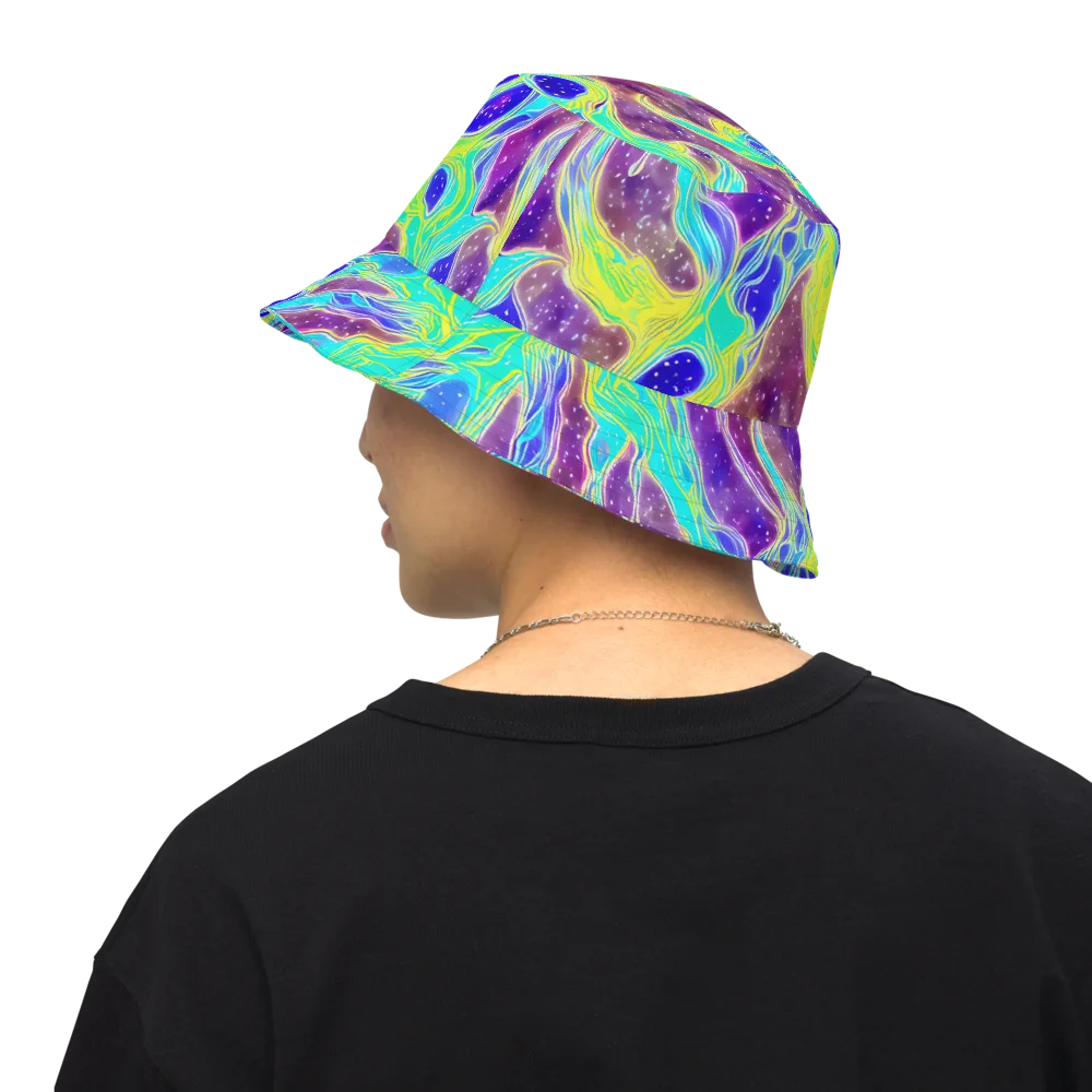 Galactic Marble on Reversible Bucket Hat — Back Inside