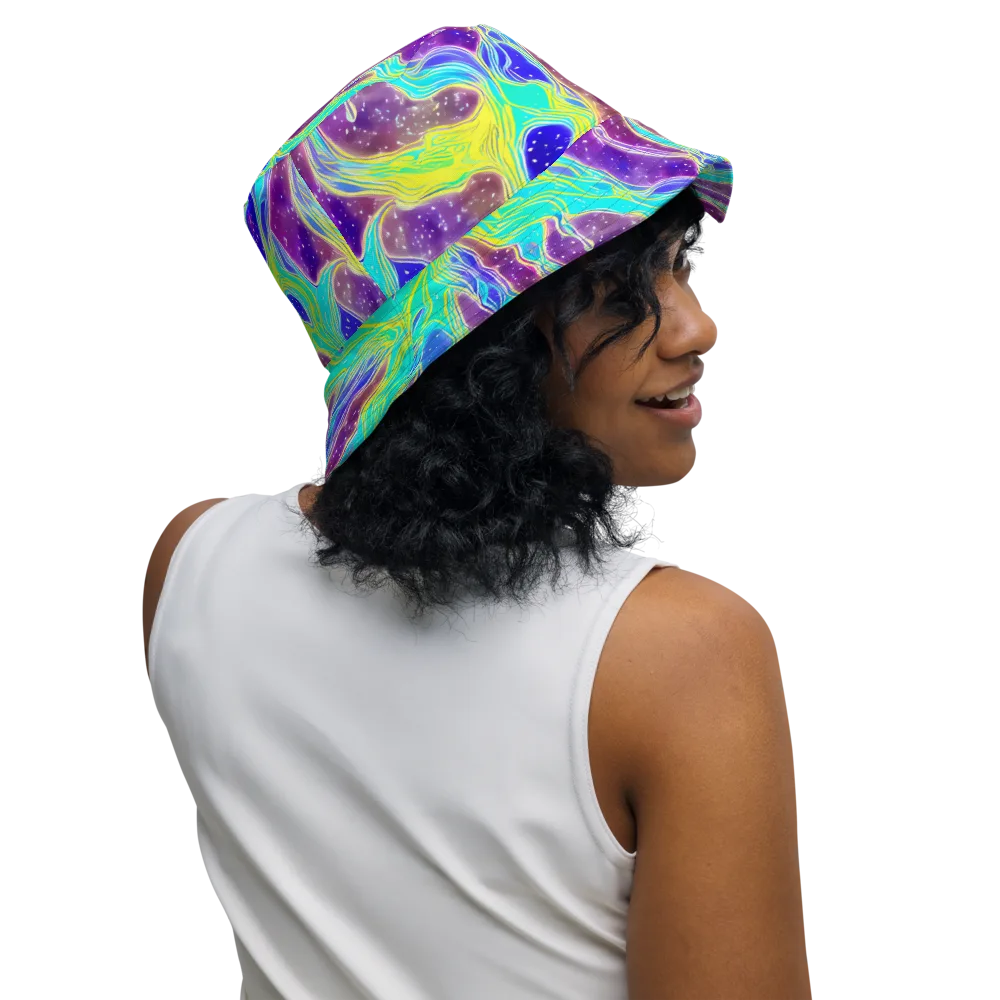 Galactic Marble on Reversible Bucket Hat — Right Outside