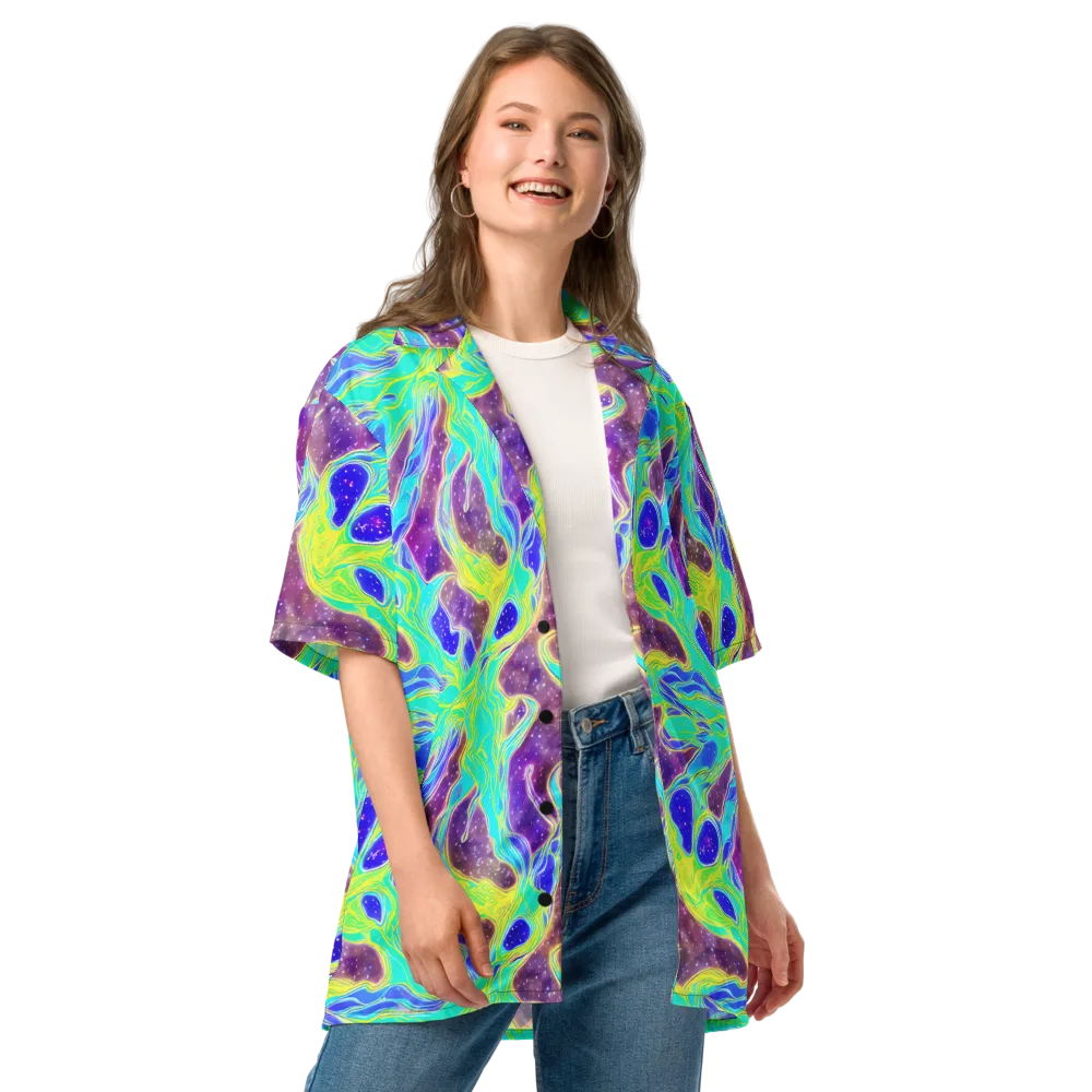 Galactic Marble on Button Shirt — Front