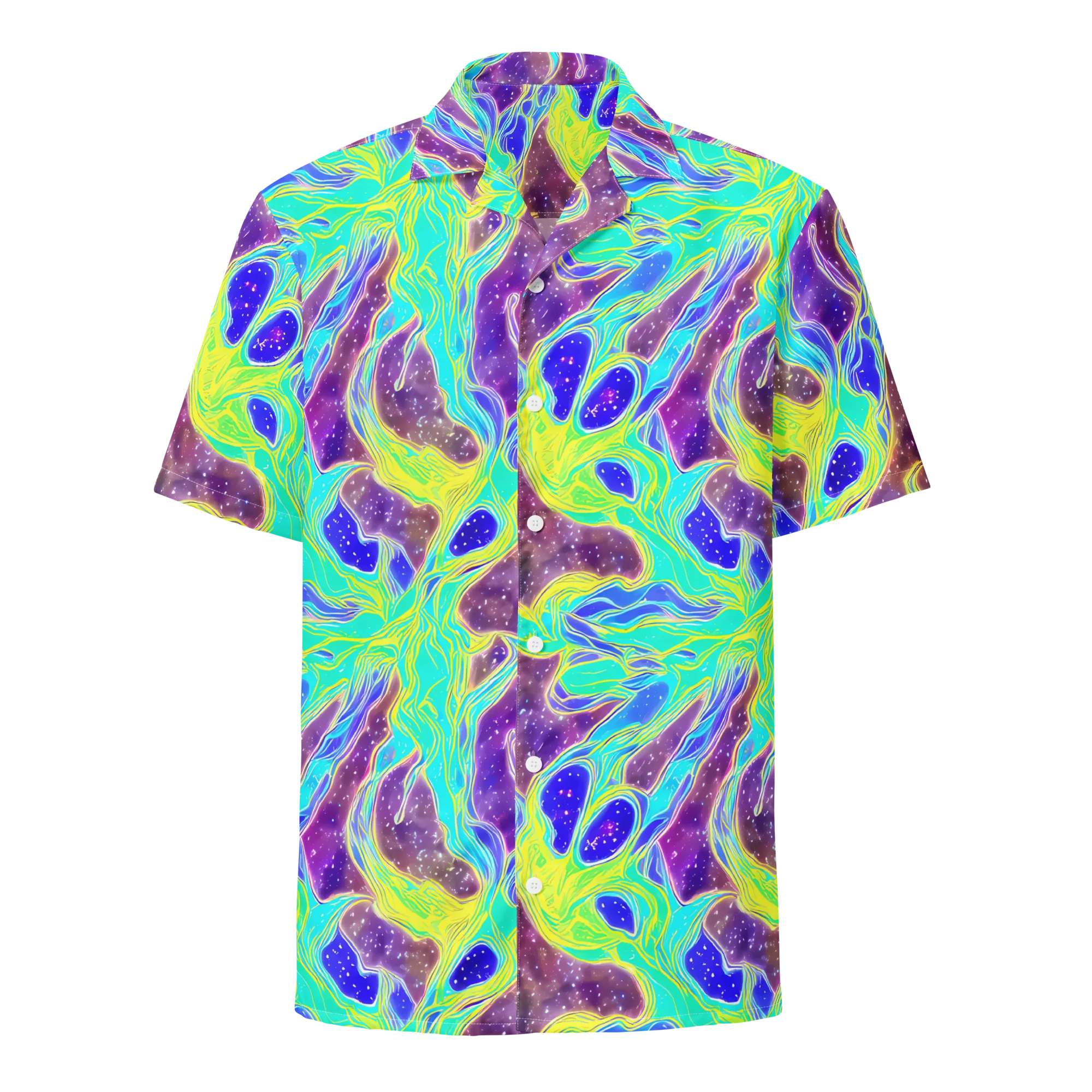 Galactic Marble on Button Shirt — Front