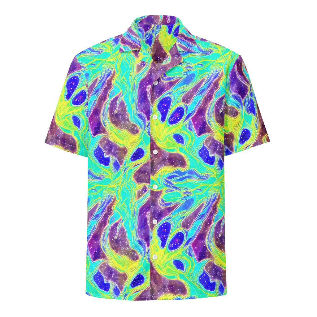 Galactic Marble on Button Shirt — Front