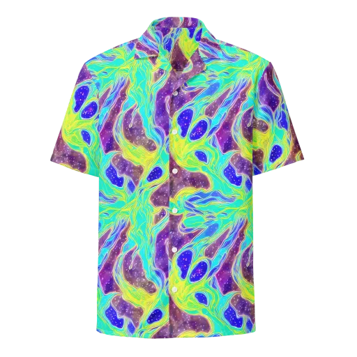 Galactic Marble on a Button Shirt