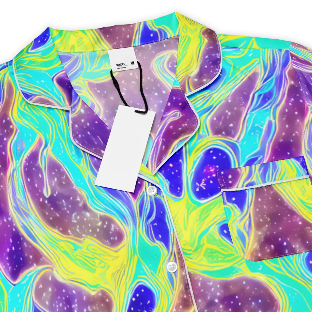 Galactic Marble on Women's Short Sleeve Pajama Top — Product details
