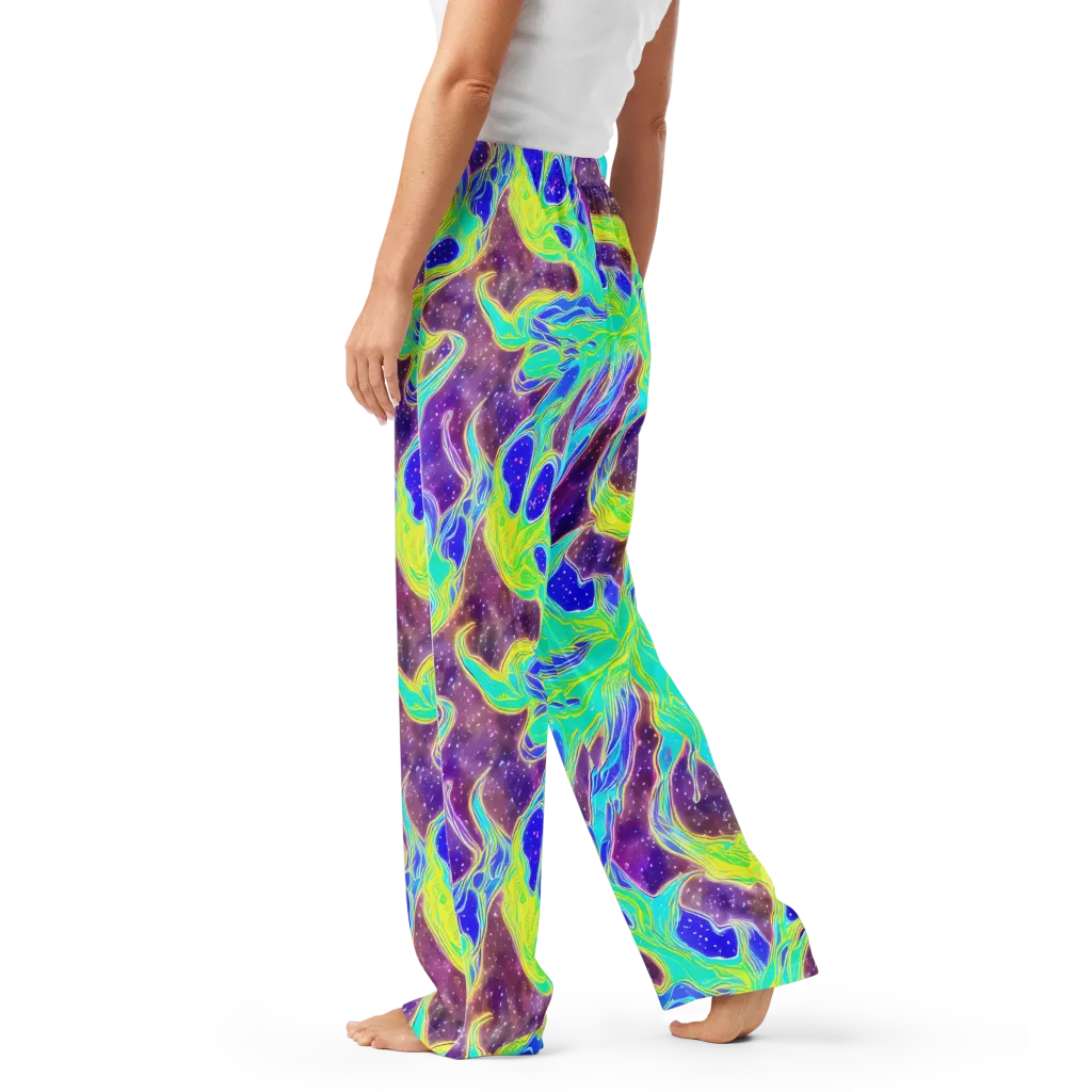 Galactic Marble on Women's Pajama Pants — Left