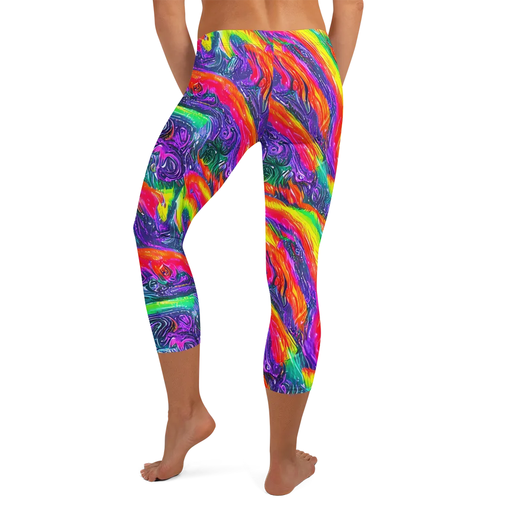 Afterglow Inferno on Capri Leggings — Back