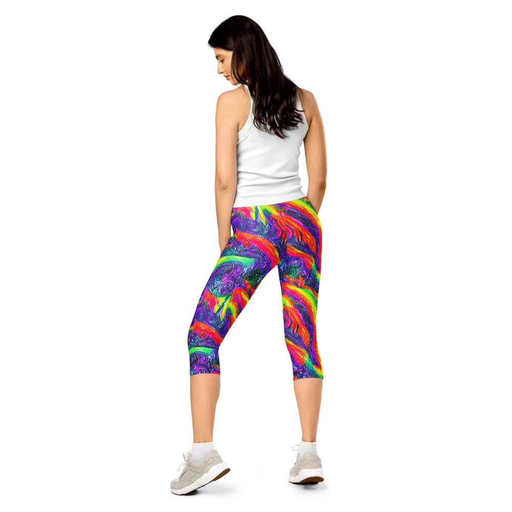 Afterglow Inferno on Capri Leggings — Back