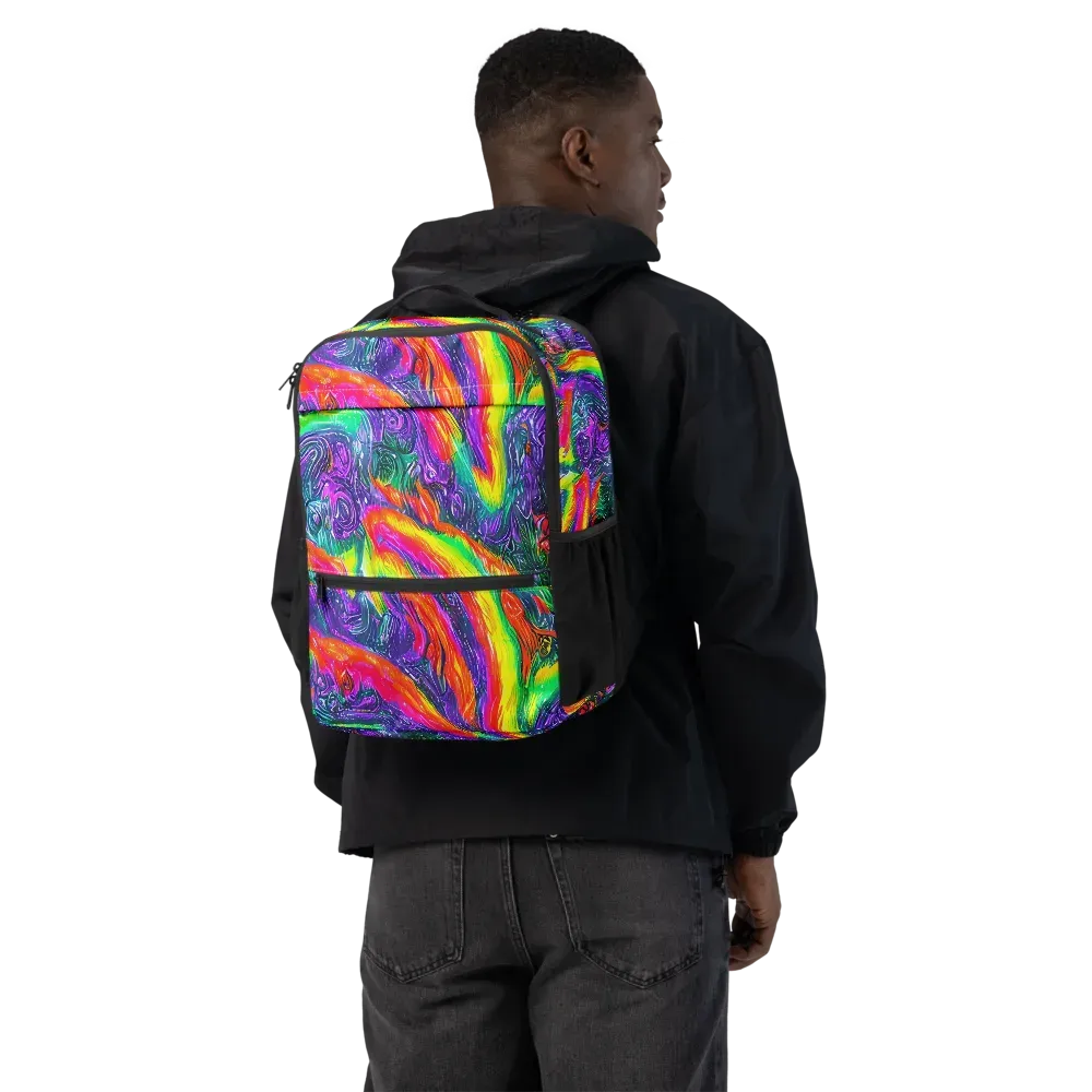 Afterglow Inferno on Utility Backpack — Back