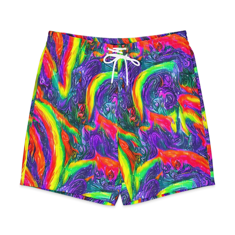 Afterglow Inferno on Men's Board Shorts — Front