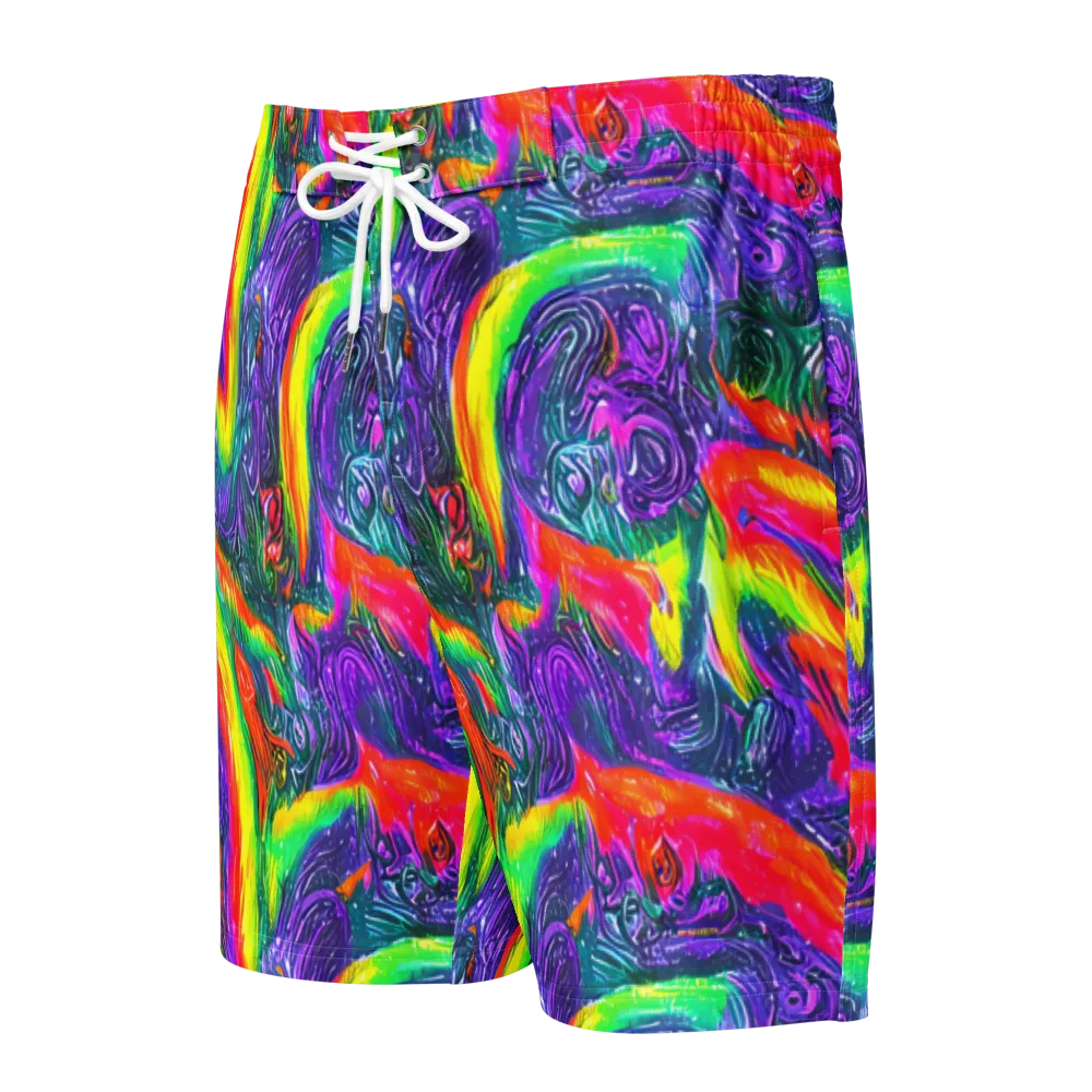 Afterglow Inferno on Men's Board Shorts — Front