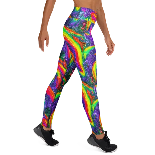 Afterglow Inferno on a Yoga Leggings