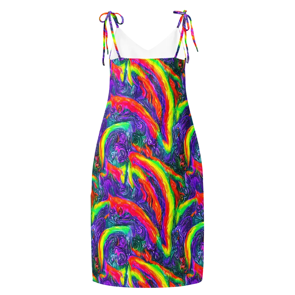 Afterglow Inferno on Slip Dress — Back