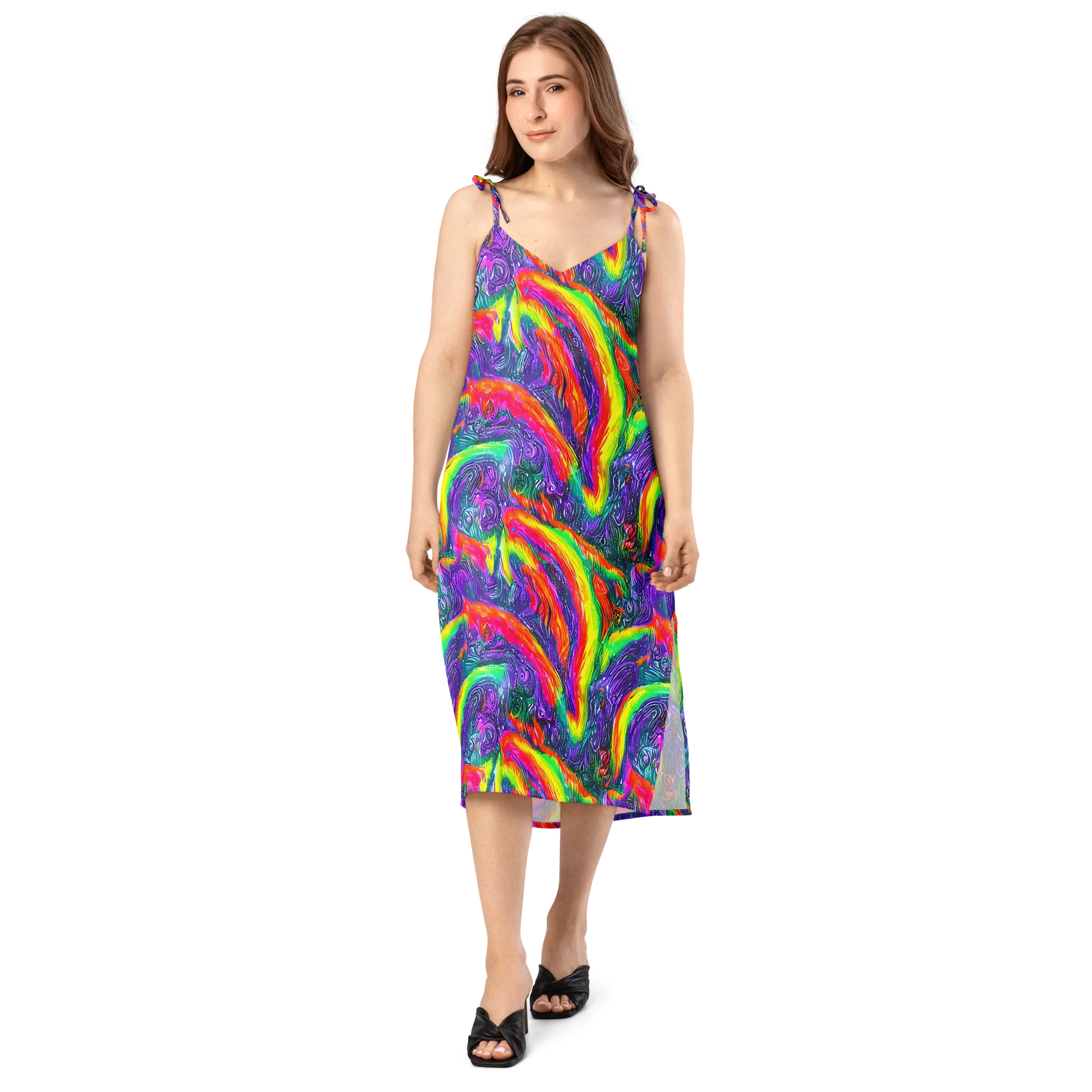Afterglow Inferno on Slip Dress — Front
