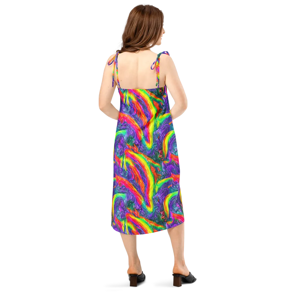Afterglow Inferno on Slip Dress — Back