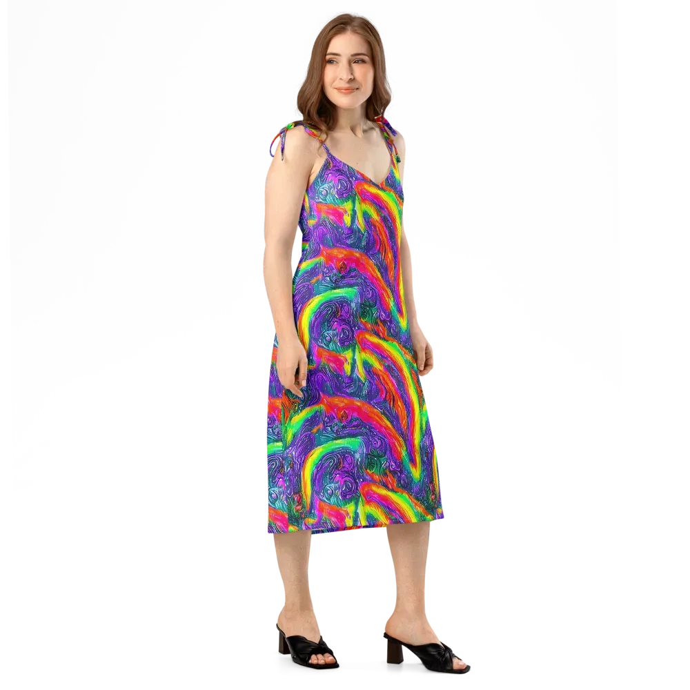 Afterglow Inferno on Slip Dress — Right Front