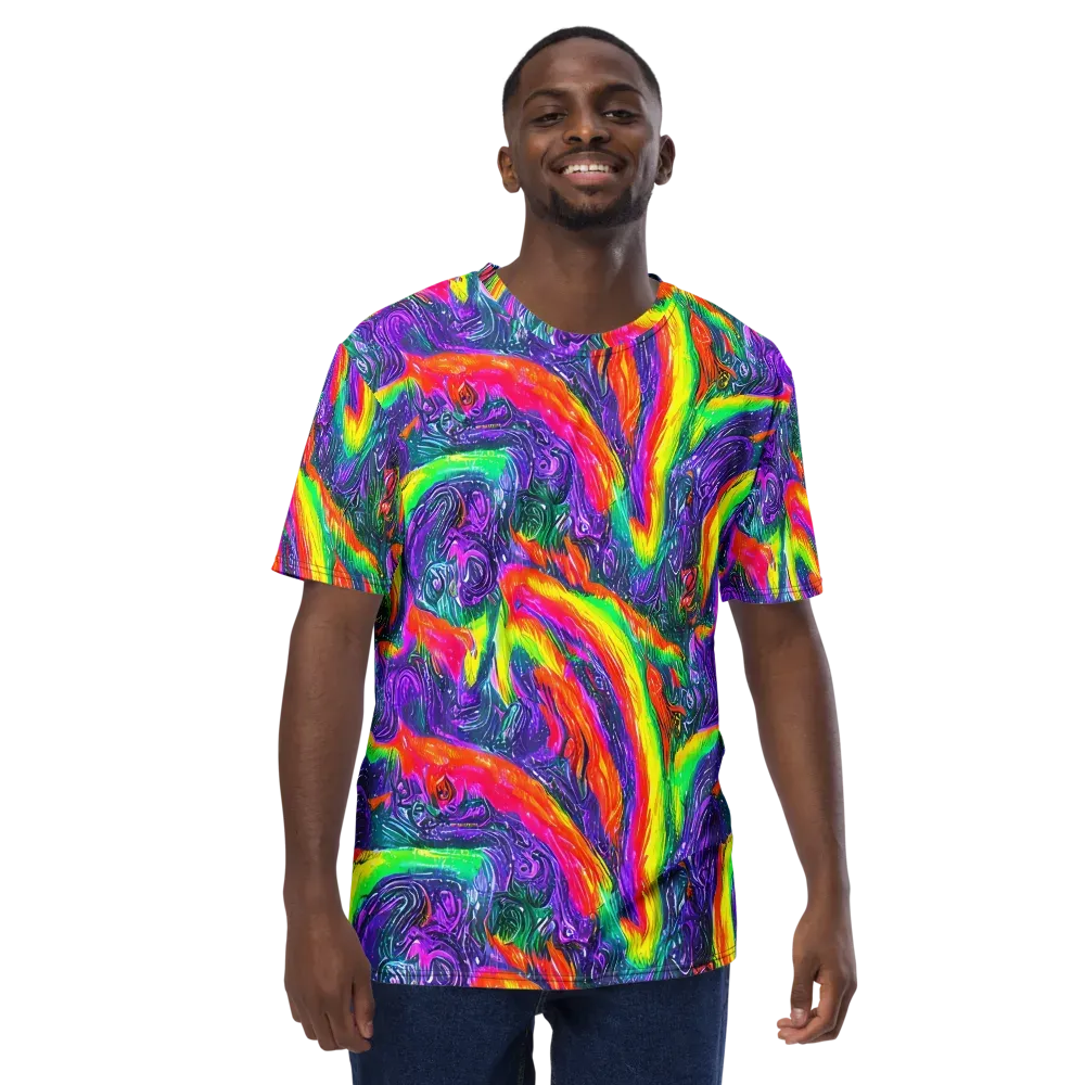 Afterglow Inferno on Men's Crew Neck T-Shirt — Front