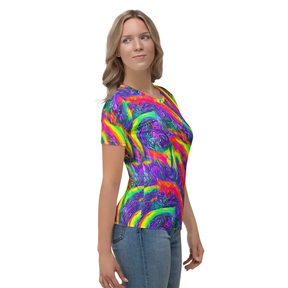 Afterglow Inferno on Women's Crew Neck T-Shirt — Right
