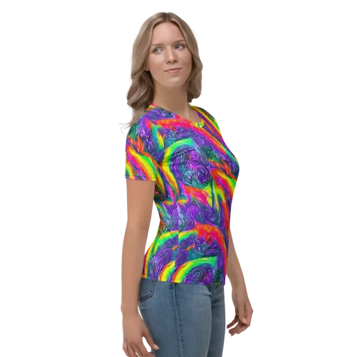 Afterglow Inferno on a Women's Crew Neck T-Shirt
