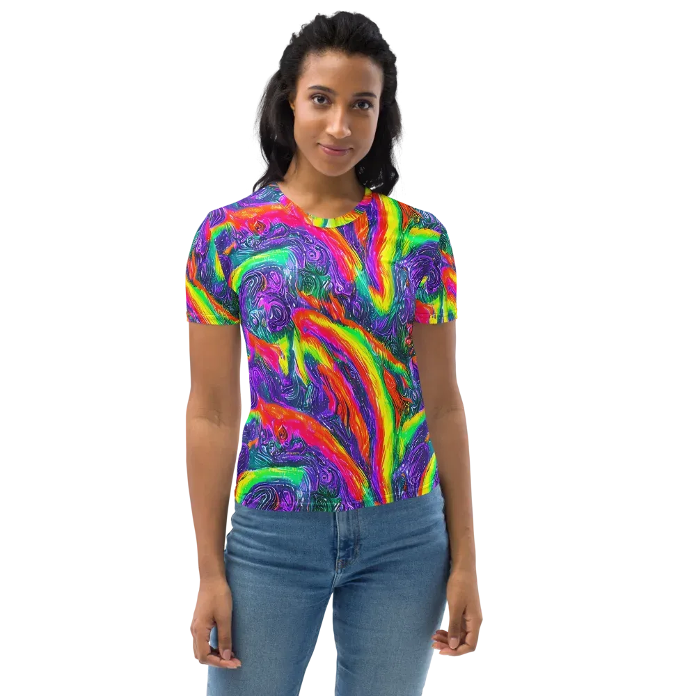 Afterglow Inferno on Women's Crew Neck T-Shirt — Front