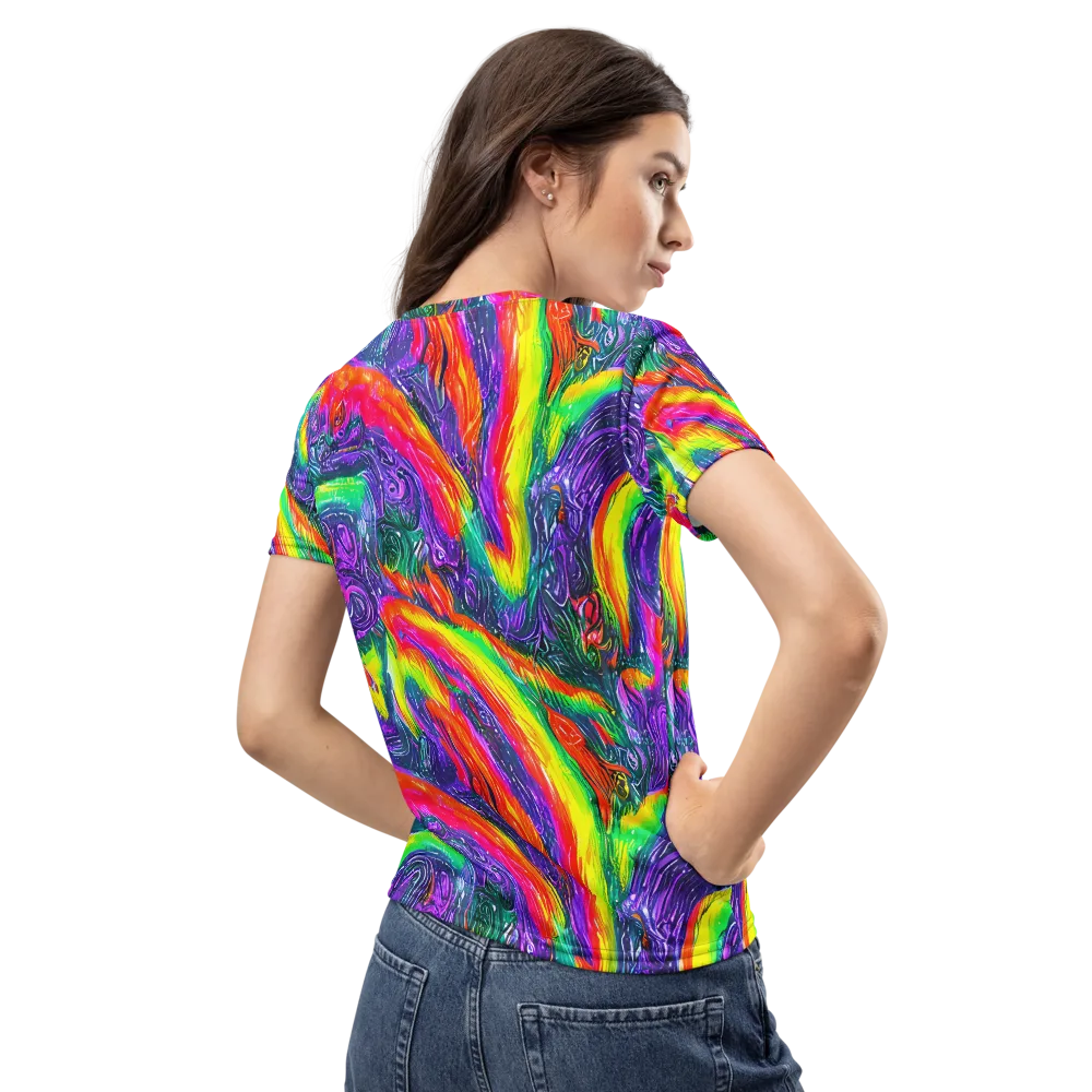 Afterglow Inferno on Women's Crew Neck T-Shirt — Back