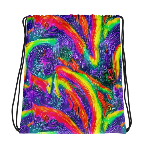 Afterglow Inferno on a Drawstring Bag