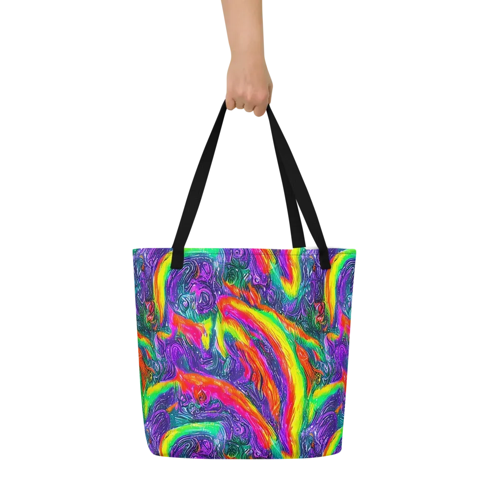 Afterglow Inferno on Large Tote Bag W/ Pocket — Front