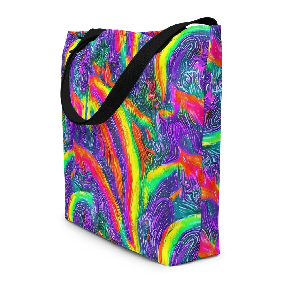 Afterglow Inferno on Large Tote Bag W/ Pocket — Front