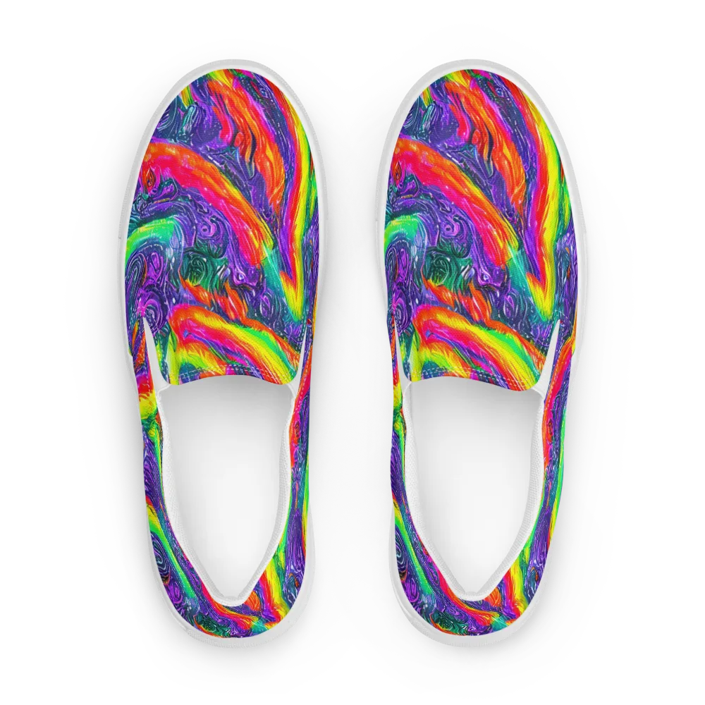 Afterglow Inferno on Women's Slip-On Canvas Shoes — Front