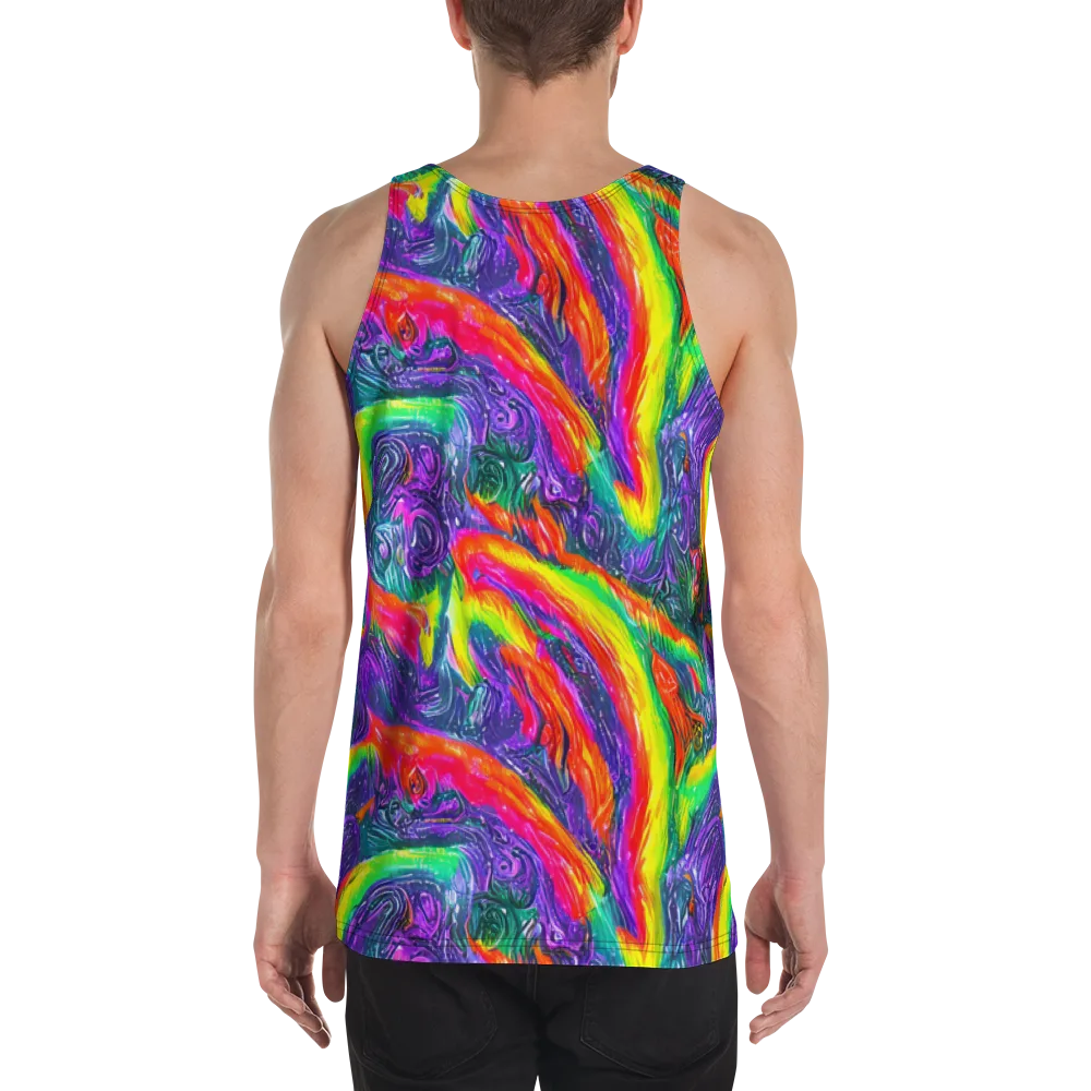 Afterglow Inferno on Men's Tank Top — Back